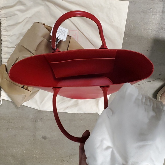 Nwt $995 Mansur Gavriel Triangle Calf Leather bag - Picture 14 of 16